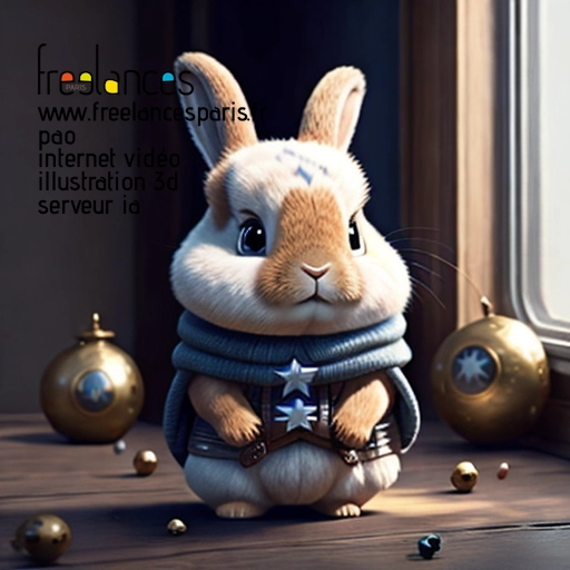 Pao internet vidéo illustration 3d serveur intelligence générative freelance paris studio de création 5T2I6Z11